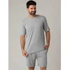 zd ZERO DEFECTS Kratka pižama Modal Trendy grey siva