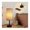 Brilagi - Stona lampa sa USB priključkom TABLON 1xE27/25W/230V crna/siva