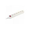 home Produžni kabel, 6 utičnice, prekidač, 1.5mm2, 3 met, beli - NV 6K-3/WH/1,5