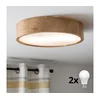 Brilagi - LED plafonsko svetlo CARVALHO 2xE27/60W/230V hrast, prečnik 37,5 cm