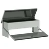 Feeder s nogom za piliće Srebrno 48,5 x 39,5 x 19 cm