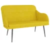 Vidaxl Klop rumena 110x76x80 cm žamet