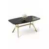 HANAH HOME Trpezarijski sto Esla Black Marble Gold