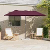 Vrtni suncobran Bordeaux Crvena 370 x 197 x 239 cm
