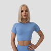 GymBeam Ženski crop top FLO Blue
