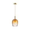 Nordlux - Luster na sajli UMA 1xE27/40W/230V prečnik 18 cm braon/dimljeno
