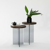 HANAH HOME Set stolova Serenity 2 Walnut Dark Grey