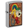 Zippo 46807 vžigalnik Lucky Symbols, Street Chrome