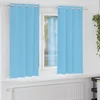 Zavjese za blackout s prstenovima 2 pcs Svijetloplava