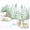 Serviete za decoupage Winter Scene - 1 kos (serviete za)