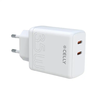 Kućni punjač Celly TC2USBC35WWH 35W 2x USB C