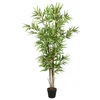 Vidaxl Umetno bambusovo drevo 368 listov 80 cm zeleno