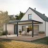 Bioklimatska pergola Ancora Stenska, 3 x 6 m, Antracit-bela, Električni