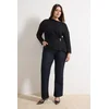 Trendyol Curve Ženska bluza Tbbss26Af00021, Crna