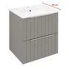 SAPHO CIRASA STRIP Elegantna Umivalniška Omarica Rjava 48x54x39 cm