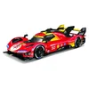 Bburago 1:18 Ferrari Racing 499P št.50 Rdeča 24H Le Mans Prvak 2024