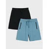 Sinsay - Pamučni šorts 2 pack - grey blue