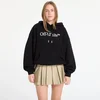 Mikina Off-White Big Logo Bookkish Over Hoodie Black/ White S
