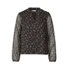 STREET ONE Bluza kostanj rjava/bela