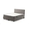 Hanah Home Osnova za krevet sa uzglavljem Vitalia, 140x110x200 cm, Svetlosiva