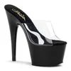 Pleaser Adore-701 Black-Transparent 42