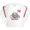 Queen Killer Queen 74 Stripes (Sleeve Print) White XL Majica
