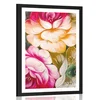 Plakat s paspartujem impresionistični svet rož - 40x60 no frame