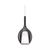 Ideal Lux - Luster na sajli KALIQUE 1xE27/42W/230V prečnik 18 cm dimljeno-crna