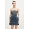 Jeans obleka KSUBI Avenue Dress Sandstorm