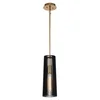 Quintiesse QN-LINARA-P-BK - Luster na štapu LINARA 1xE27/60W/230V crna/zlatna