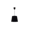 Duolla - luster na sajli SOLO, 1xE27/40W/230V, prečnik 24 cm, crna