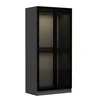 Hanah Home Kale Glass Anthracite 190 Garderober, 90x190x52cm, Crni