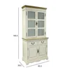 Homestar Vitrina SAMIRA 85,5x39,5/31x189,5 cm, starinsko bela naravna