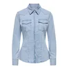 ONLY Bluza ONLOlivia svetlo modra