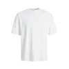 JACK & JONES Majica JJHUGO črna/bela
