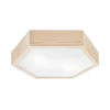Plafonsko svetlo HEX NATURAL 2xE27/60W/230V, prečnika 43 cm, od borovine