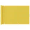 Vidaxl Balkonsko platno rumeno 90x400 cm HDPE