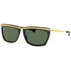 Ray Ban Unisex sunčane naočare 0RB2419 130358 56 OLYMPIAN II, Polarizovane, Crno- zlatne boje
