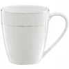 shumee Ambition Aura srebrno-bela porcelanasta skodelica 330 ml