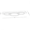 SOLEA 34 PLAFONSKA SVETILJKA 40W 3000/4000/6000K CRNA/DRVO DIM