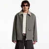 Plašč OUR LEGACY Evolved Jacket Night Pine Fishbone Bound Wool 50