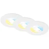 Briloner 7605036 - komplet 3xLED kupatilsko plafonsko svetlo 3xLED/4,9W/230V IP44 belo