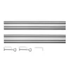 shumee Vodilne tirnice 2 x 700 mm, spojnik, 2 sponki
