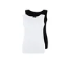 Trendyol Curve Black-White Basic Corded 2-Pack Square Collar Knitted Tank Top