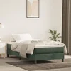 Madrac s oprugama srednje tvrdoće tamnozeleni 120x190x20 cm baršunasti