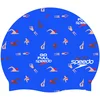 Speedo slogan printed cap swimmers modra