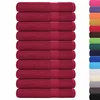 Ručnici za saunu FROGN 10 kom bordo 80x200 cm 360 g/m2