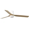 FARO 33829WT-1TW-LED prigušiva ventilator PUNT TUB M 18W/230V braon/bela, prečnik 132 cm WT + DO