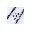 Kristalna perla romb 4 mm jet crna-niska 40 cm