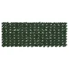 Vidaxl Ograja za balkon z listi Temno zelena 200 x 75 cm